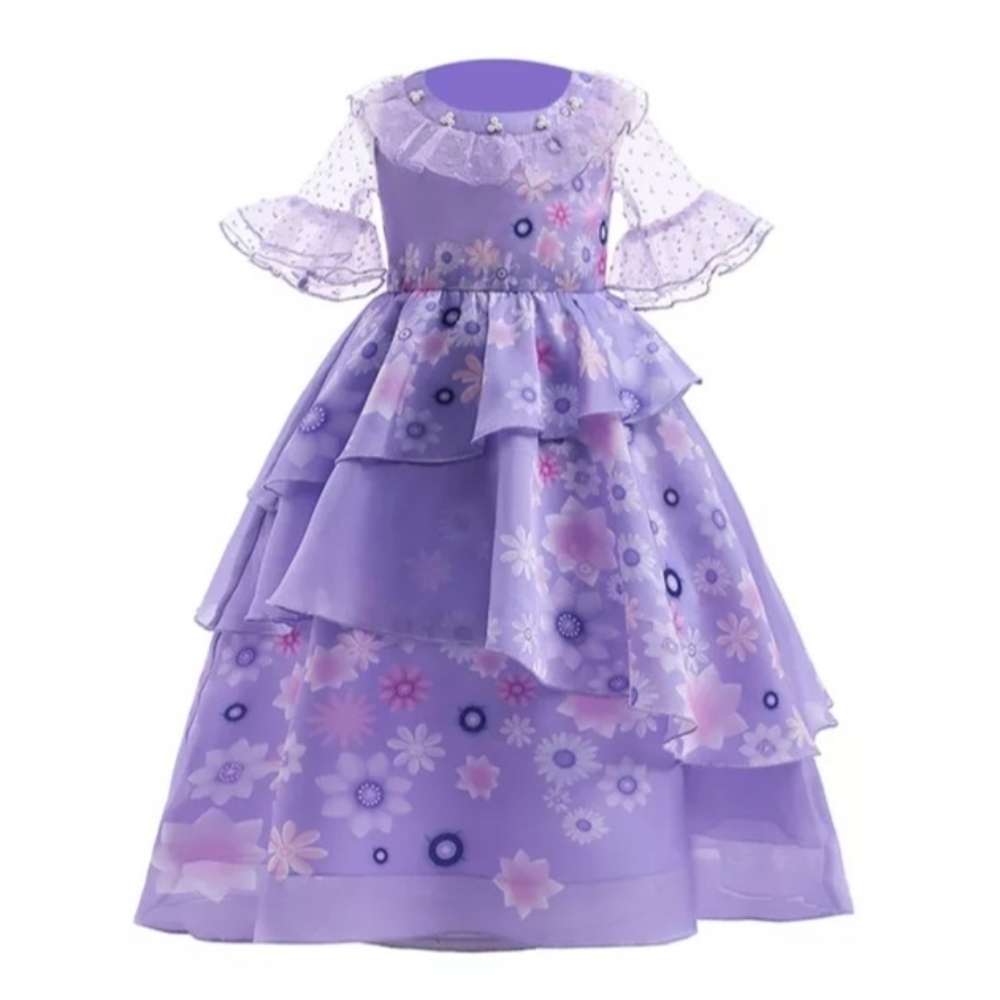 Encanto Isabella purple dress size 7 to 8 years old
